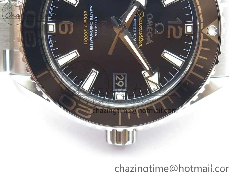 0109 Planet Ocean 39.5mm Black Ceramic Bezel SS VSF 1:1 Best Edition Black Dial on SS Bracelet A Stretchable 7890
